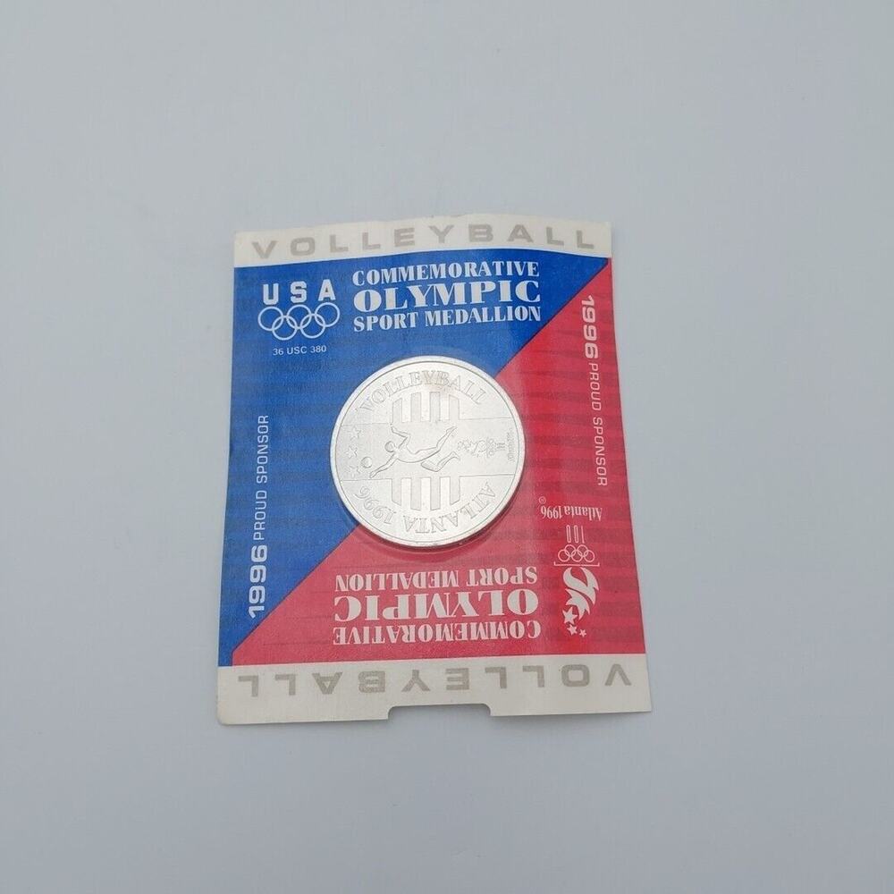 1996 USA Olympic Volleyball Commemorative Sport Medallion Token New In Pack